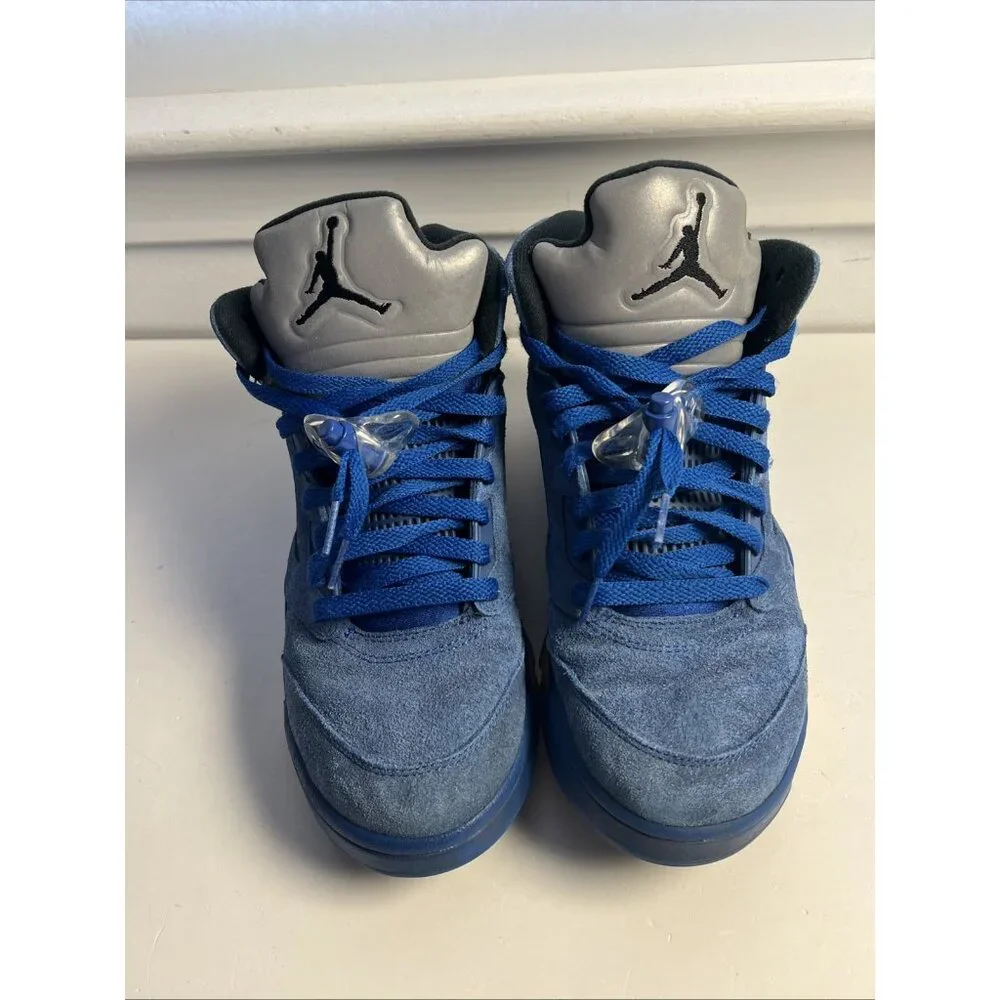 Nike Air Jordan 5‎ Retro 2017  Royal Blue Suede Men Us Size 8